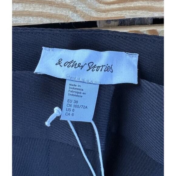 NWT & Other Stories Dress Pants Size 6 Women’s Black - Picture 3 of 10